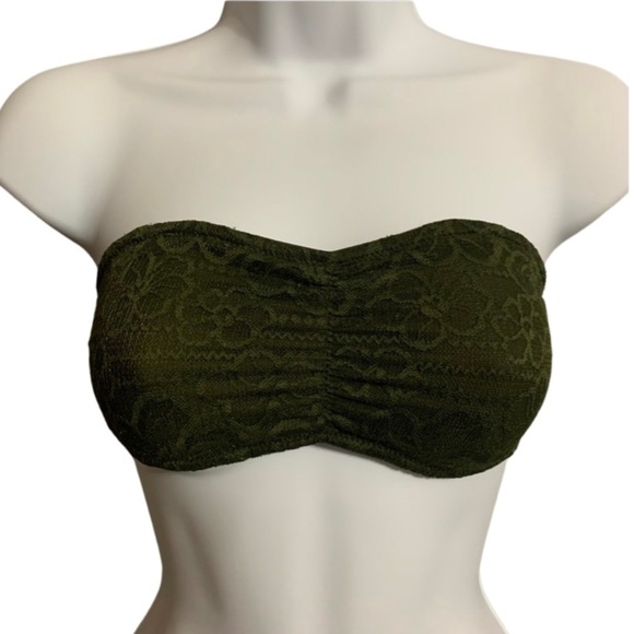 PINK Victoria's Secret Other - 𝅺2/$10 — Small VS PINK Olive Lace Bandeau